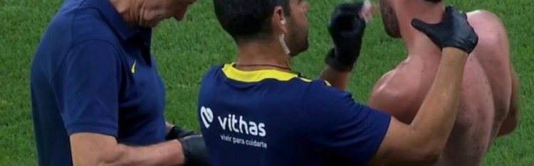 开云app-世体：马竞新援鲁杰里首秀被对手击中面部，鼻子流血